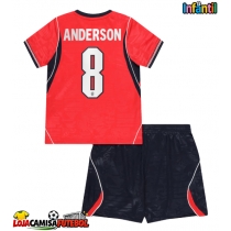 Camisa de Futebol Inglaterra Elliot Anderson #8 Equipamento Secundário Infantil Mundo 2026 Manga Curta (+ Calças curtas)